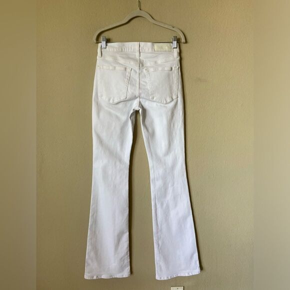 Re/Done Mid-Rise White Baby Boot White Jeans Size 25 - Picture 6 of 8